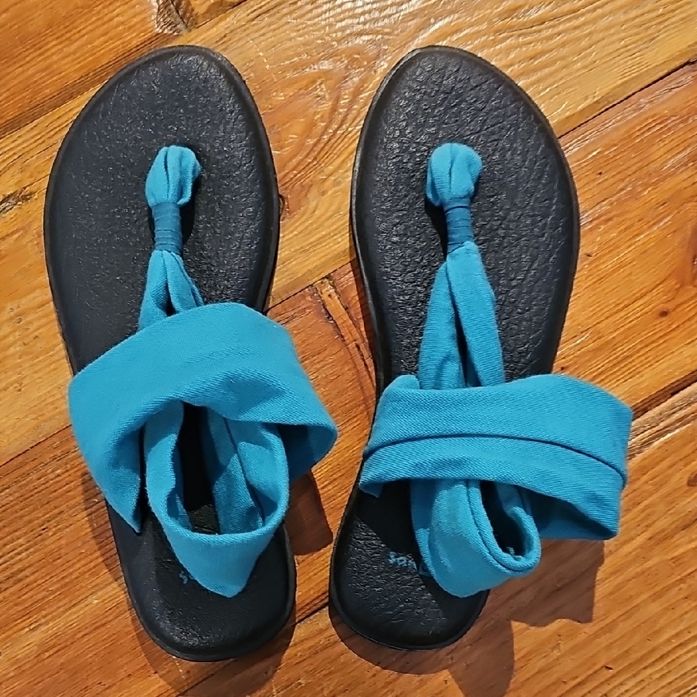 Sanuk Blue Sandals